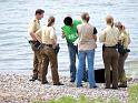 17.6.2010 Maennliche Wasserleiche angespuelt Koeln Deutz Hoehe Zoobruecke